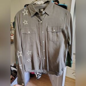 Moving Forward Designs Gray Sequin Top